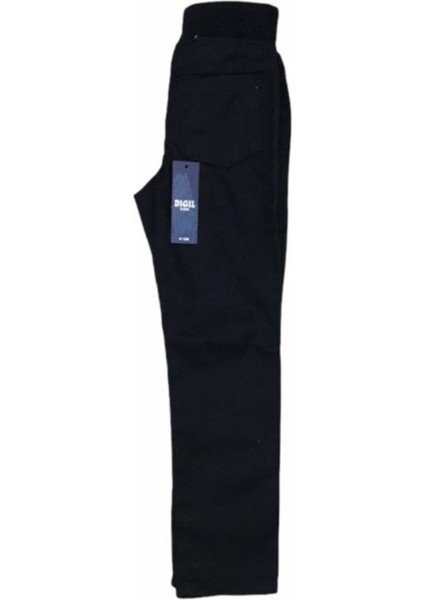 Çocuk Okul Pantalonu Şerz Kumaş Tam Lastikli Kaşkorse Siyah fiyatları