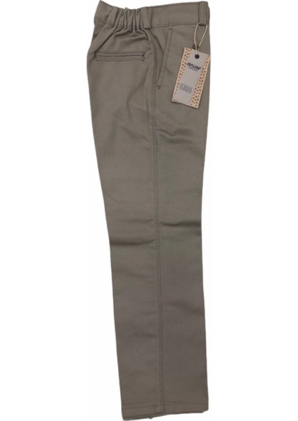 Çocuk Okul Pantalonu Kanvas Yarım Lastik Ilkokul Orta Okul Kaliteli Asaf Bej