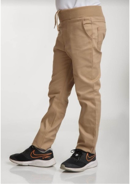 Ribanalı Erkek Okul Pantolonu Tam Lastikli Ilkokul-Ortaokul fırsatları