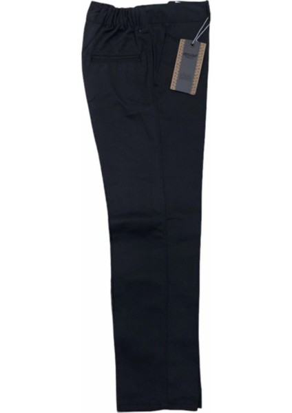 Çocuk Okul Pantalonu Kanvas Yarım Lastik Ilkokul Orta Okul Kaliteli Asaf Füme