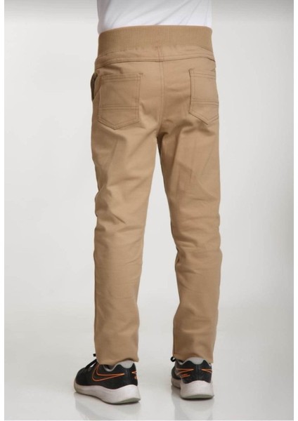 Ribanalı Erkek Okul Pantolonu Tam Lastikli Ilkokul-Ortaokul indirimleri