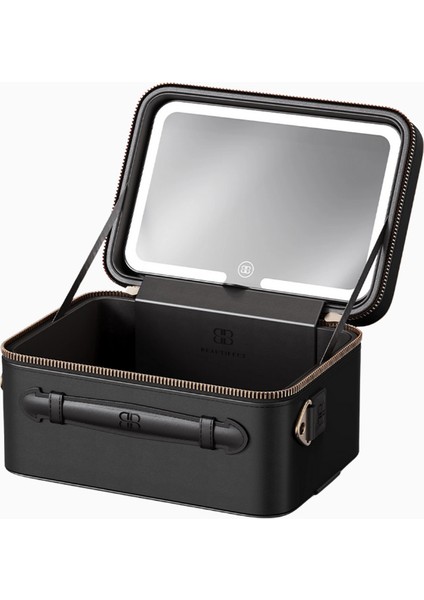 Mini Siyah Lüks Aydınlatmalı Seyahat Makyaj Çantası fiyatları