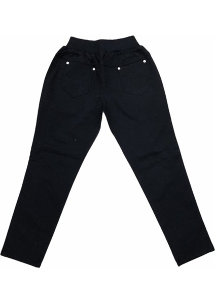 Lastikli Kanvas Pantalon Siyah fiyatları