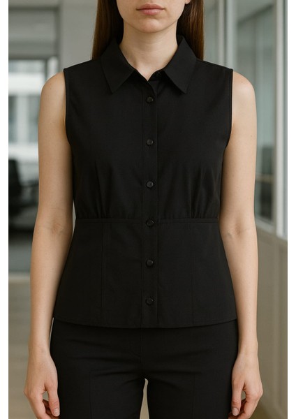 Belden Oturtmalı Klasik Gömlek