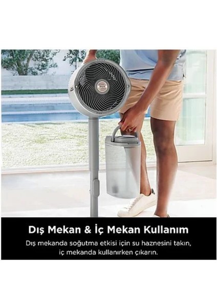 Flexbreeze Promist Taşınabilir Buharlı Fan Siyah