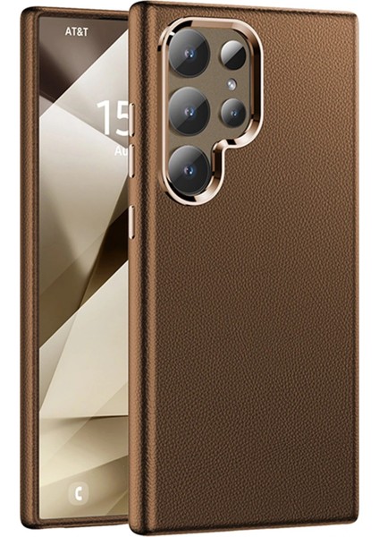Galaxy S24 Ultra Uyumlu PC09 Elegance Deri Telefon Kılıfı – Premium Şık Tasarım, Darbe Koruması & Dayanıklı Kapak