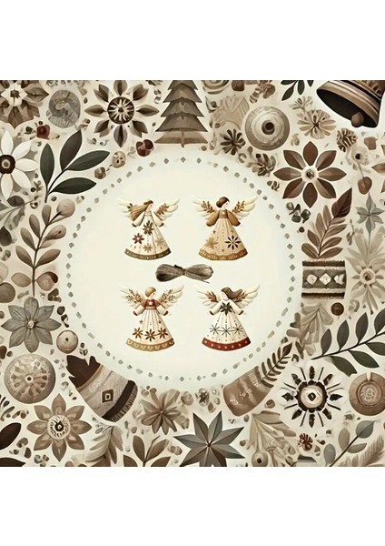 HM520 2d Düz, 2025/12 Adet Ahşap Melek Kolye - Ev Dekoru Için fırsatları