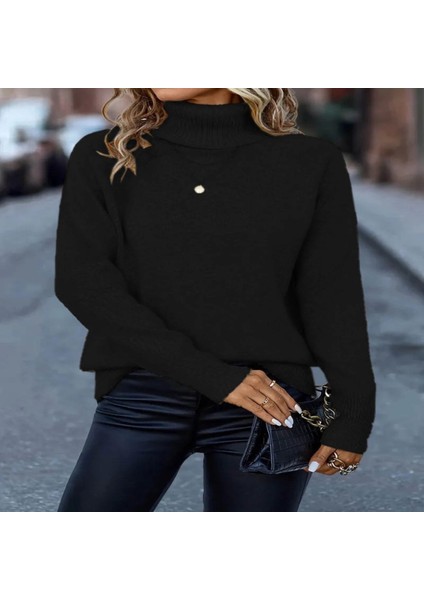 Kadın Uzun Kollu Balıkçı Yaka Triko Bluz fiyatları