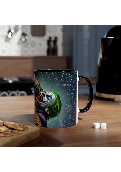 Joker ve Harley Temalı Baskılı Kupa Bardak