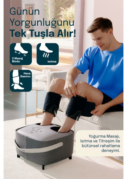 Fakir Rhythm Sole Ayak Masaj Aleti–Isıtmalı,Titreşim,Dekoratif Puf,Yıkanabilir Kılıf fırsatları