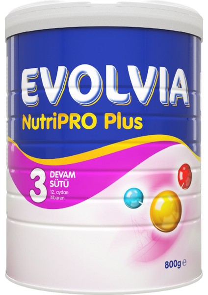 Asfstore Evolvia Nutripro Plus 3 Devam Sütü 800 gr 3 Adet fiyatları
