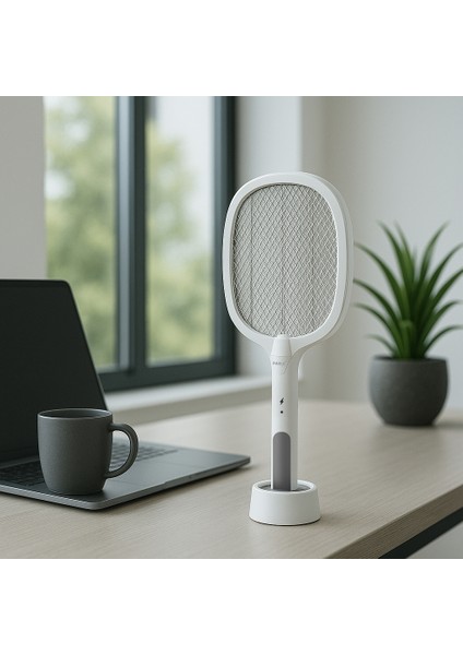 Sivrisinek Öldürücü Raket ve Sivrisinek Lambası - Şarjlı - 3000V - 500MAH - UV - KISA Devre Korumalı fiyatları