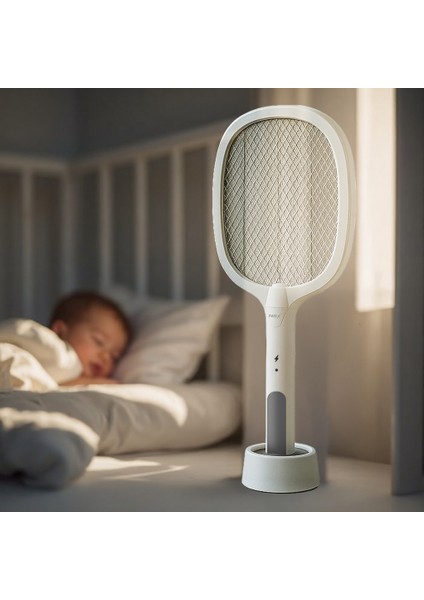 Sivrisinek Öldürücü Raket ve Sivrisinek Lambası - Şarjlı - 3000V - 500MAH - UV - KISA Devre Korumalı modelleri