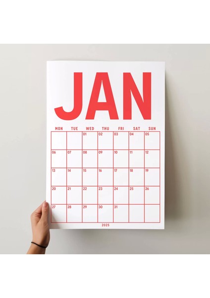 2026 Aylık Planlayıcı Duvar Takvimi, 33X48 cm & A4 Poster Takvim, Aile Takvimi, Gökkuşağı Renkleri fiyatları