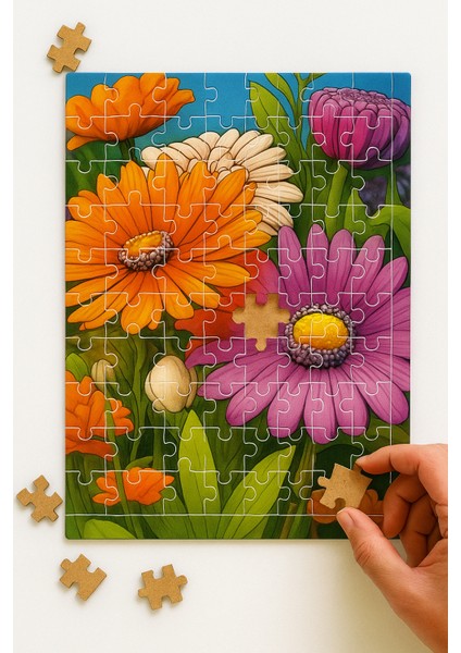 140 Parça Ahşap Puzzle Tablo. 25 x 35 cm Ölçülerinde. Askı Aparatı Ile. Kaliteli Uv Baskı Model-17