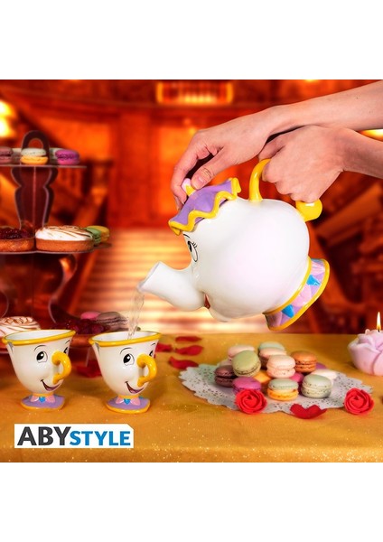 Dısney - Teapot Set - Mrs. Potts And Chip - Dısney Çaydanlık Seti - ABYTAB057