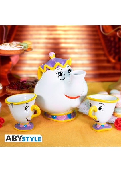Dısney - Teapot Set - Mrs. Potts And Chip - Dısney Çaydanlık Seti - ABYTAB057 fırsatları