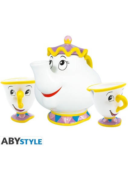 Dısney - Teapot Set - Mrs. Potts And Chip - Dısney Çaydanlık Seti - ABYTAB057 indirimleri