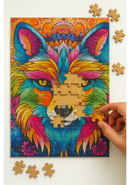 140 Parça Ahşap Puzzle Tablo. 25 x 35 cm Ölçülerinde. Askı Aparatı Ile. Kaliteli Uv Baskı Model-16