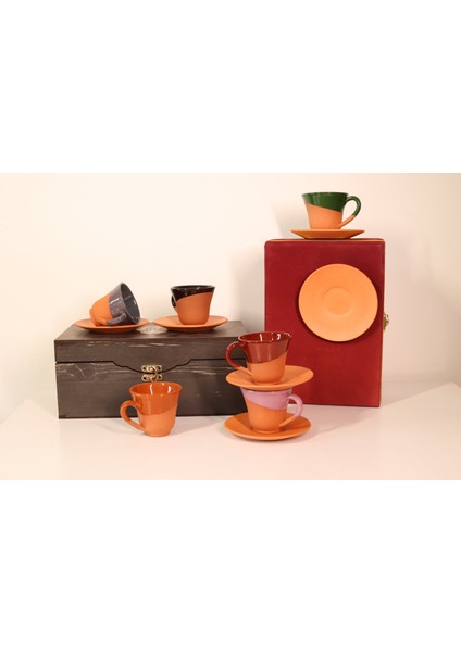 6 Kişilik Çömlek Fincan Takımı Çerezlik HEDİYELİ indirimleri