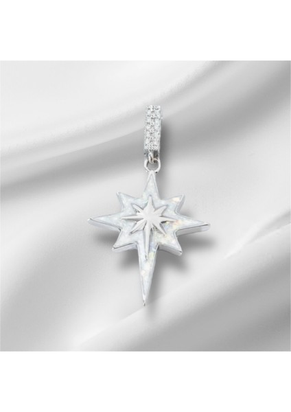 Işıltılı Yıldız Figürlü Çelik Gümüş Rengi Kolye fiyatları