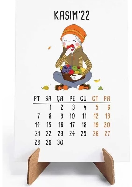 Dört Mevsim Konsept 2026 Takvim Sevimli Kız Masa Takvimi Kraft fiyatları