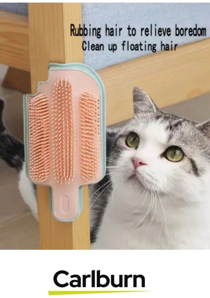 Özel Üretim Tüy Dökümü Azaltıcı Kedi Otu Hazneli Kaşınma Tarama Aparatı Fırçası modelleri