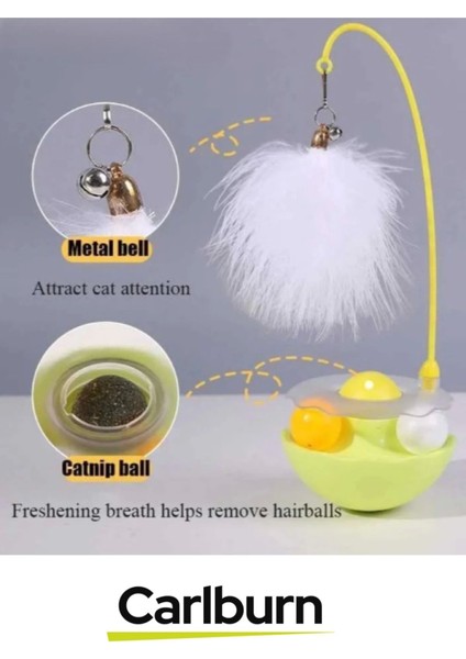 Özel Üretim Oyun Eğlence Vakit Geçirme Sağlayan Yumuşak Tüylü Zilli Kedi Otlu Hacıyatmaz Oyuncağı indirimleri