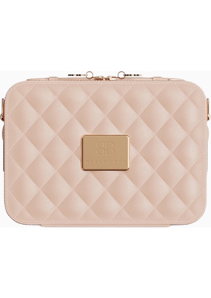 Mini Nude Lüks Aydınlatmalı Seyahat Makyaj Çantası