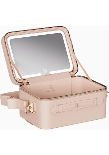 Mini Nude Lüks Aydınlatmalı Seyahat Makyaj Çantası fiyatları