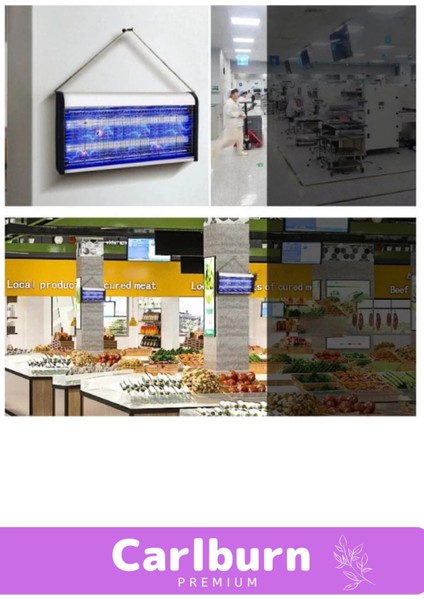 Premium Yükseltmiş Güç Çift Florasan Elektrikli Uv Zincirli Askılı Sinek Sivrisinek Öldürücü 2200V modelleri