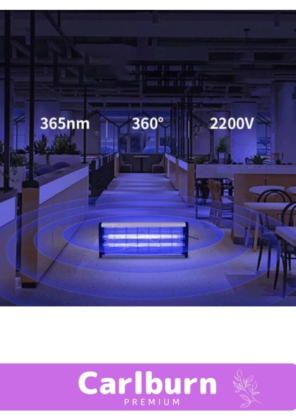 Premium Yükseltmiş Güç Çift Florasan Elektrikli Uv Zincirli Askılı Sinek Sivrisinek Öldürücü 2200V fırsatları