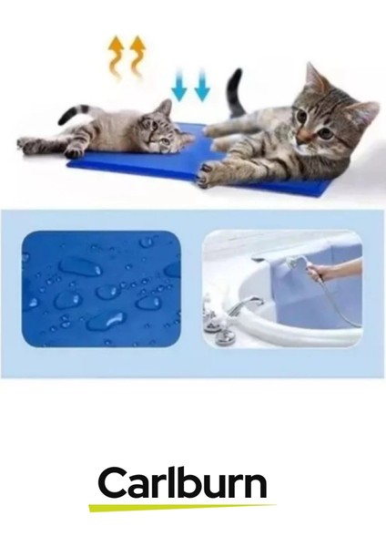 Özel Üretim Vücut Isısı Dengeleyen Kedi Köpek Jel Dolgulu Evcil Hayvan Soğutucu Yatak Mat 50X65 cm fırsatları