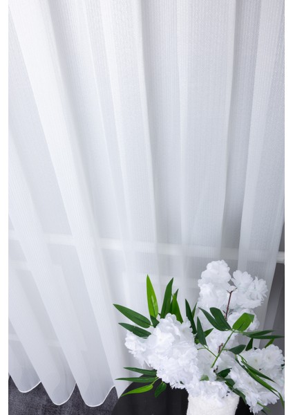 Lorav Ekru 1/3 Sık Pileli Ütü Istemez Kırışmaz Yeni Sezon Salon Oda Tül Perdesi modelleri