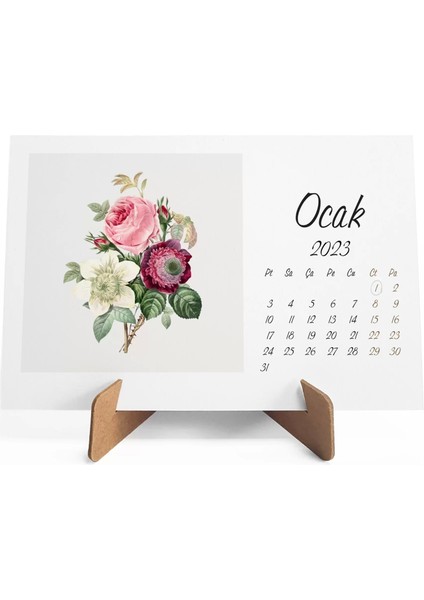 Çiçekli Takvim, 2026 Masa Takvimi, Çiçek Fotoğraflı Takvim fiyatları