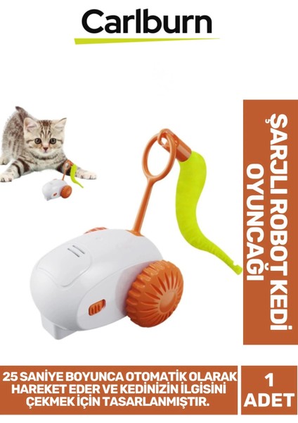 Özel Üretim Interaktif Hafif Oyun Açma Kapama Düğmeli Dayanıklı USB Şarjlı Robot Kedi Oyuncağı