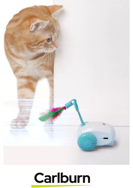 Özel Üretim Interaktif Hafif Oyun Açma Kapama Düğmeli Dayanıklı USB Şarjlı Robot Kedi Oyuncağı fırsatları