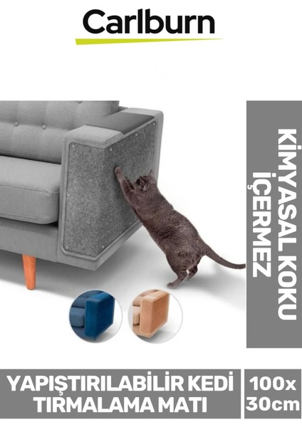 Özel Üretim Mobilya Koltuk Dayanıklı Hızlı Kuruma Yapıştırılabilir Kedi Tırmalama Matı 100X30CM