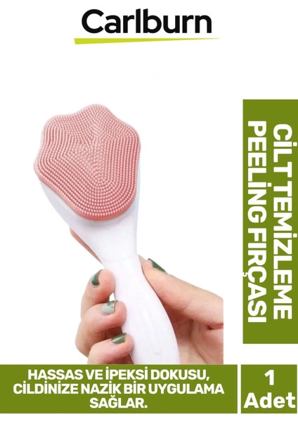 Özel Üretim Ergonomik Asılabilir Saplı Hassas Ipeksi Doku Cilt Makyaj Temizleme Peeling Fırçası