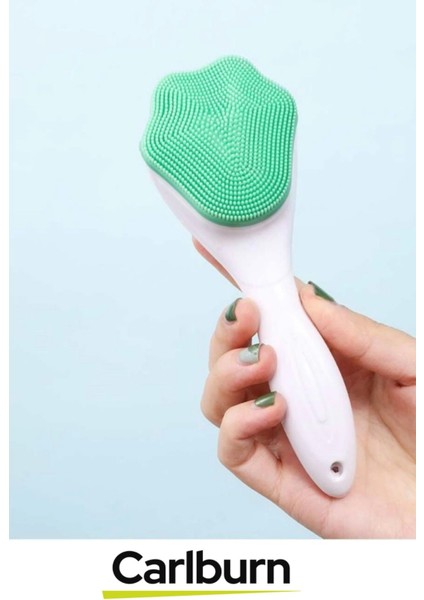 Özel Üretim Ergonomik Asılabilir Saplı Hassas Ipeksi Doku Cilt Makyaj Temizleme Peeling Fırçası modelleri