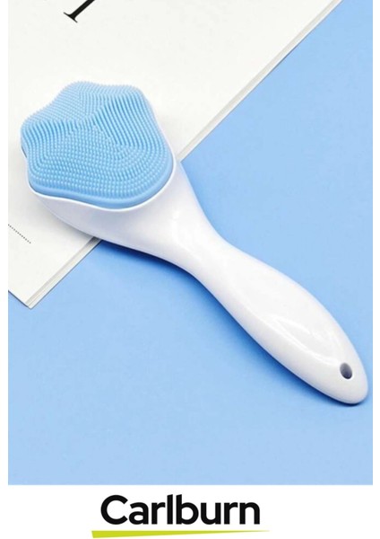 Özel Üretim Ergonomik Asılabilir Saplı Hassas Ipeksi Doku Cilt Makyaj Temizleme Peeling Fırçası indirimleri