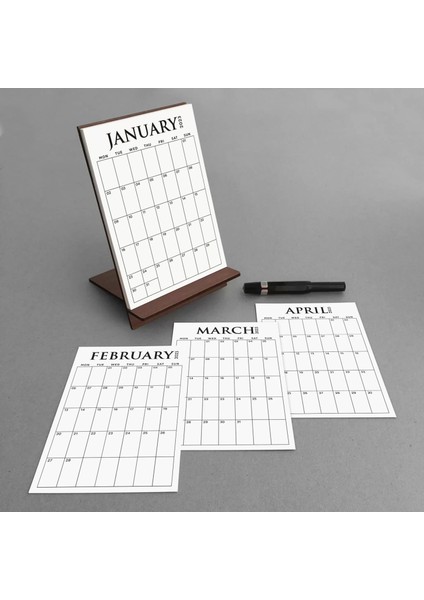 2026 Ahşap Masa Takvimi, Aylık Planlamalı 2026 Takvim, Klasik Takvim fiyatları