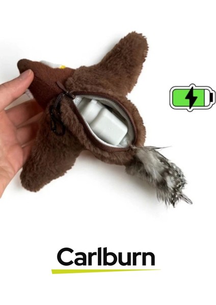 Premium Avcılık Içgüdüsünü Ortaya Çıkaran Kanat Çırpan Sesli USB Şarjlı Peluş Uçan Kuş Oyuncak modelleri