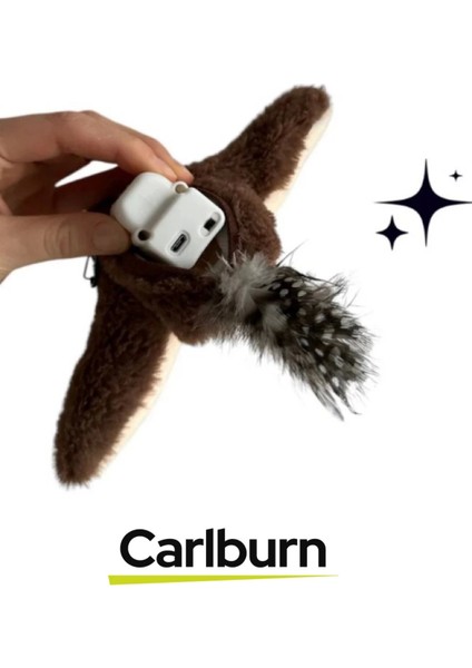 Premium Avcılık Içgüdüsünü Ortaya Çıkaran Kanat Çırpan Sesli USB Şarjlı Peluş Uçan Kuş Oyuncak indirimleri