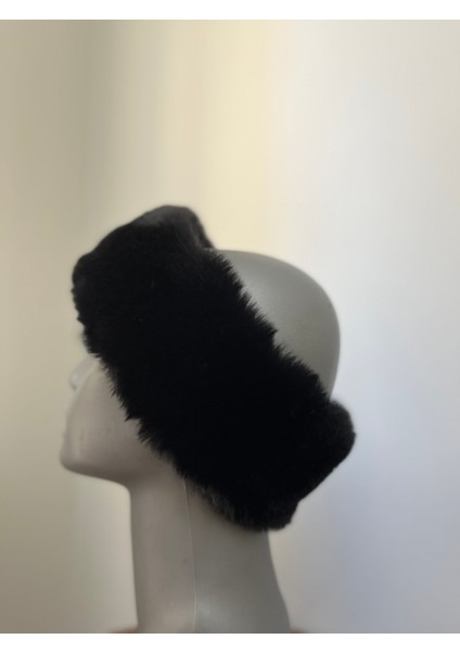 Siyah Kadın Kışlık Peluş Boyunluk Bandana (Standart) fiyatları