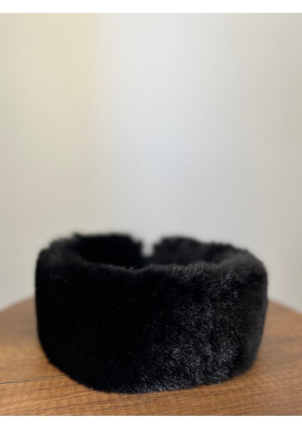 Siyah Kadın Kışlık Peluş Boyunluk Bandana (Standart) fırsatları