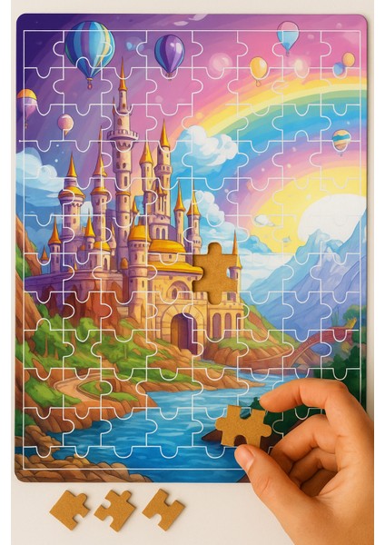 140 Parça Ahşap Puzzle Tablo. 25 x 35 cm Ölçülerinde. Askı Aparatı Ile. Kaliteli Uv Baskı Model-12