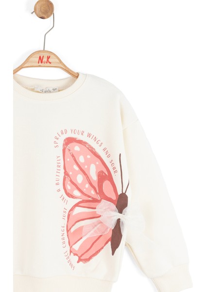 Kız Çocuk Sweatşirt 4-8 Yaş 39506 fırsatları