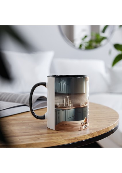 Zebra Desenli Baskılı Kupa Bardak