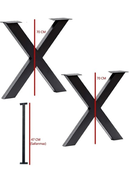 x Ayak Masa Ayağı Metal Ayak Siyah modelleri